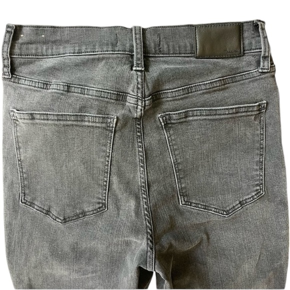 Madewell Women’s 9” Mid Rise Skinny Jeans In Black Size 27 Distressed, Bikercore - Picture 6 of 10
